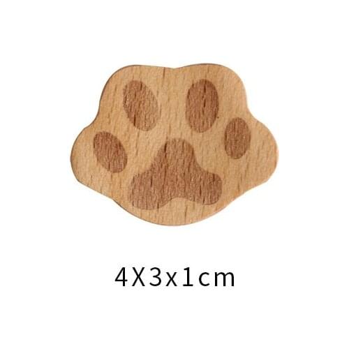 1pc Japanese Style Beech Wood Chopsticks Holder Stand Cat Paw Chopstick Rack Pillow Care Rest Kitchen Art Craft Tableware