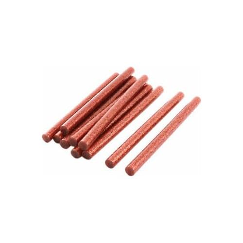 10Pcs 7mm x 100mm Red Glitter Glue Adhesive Sticks for Electric Hot Melt Gun
