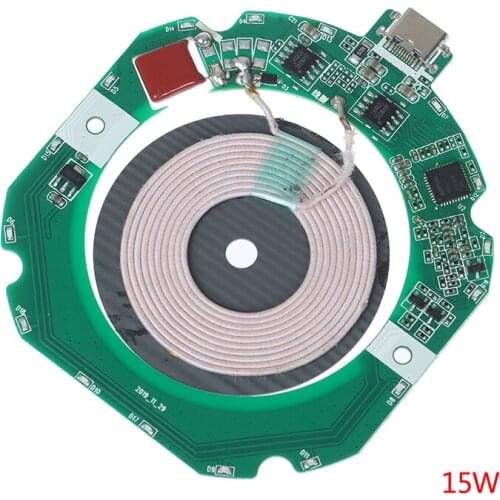 15W Qi Fast Wireless Charger PCBA Circuit Board Transmitter Module+Coil Charging