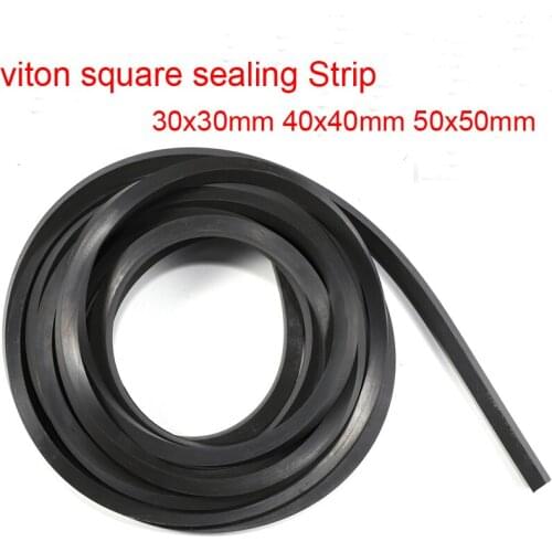 30mm 40mm 50mm Fluoride rubber square sealing Strip Fluorine tape FKM Viton FPM bar fluorelastomer fluoroether rubber flat bar