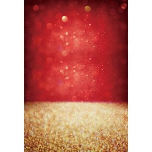 4X6ft(1.25x2m) Red Glitter Bokeh And Golden Sand Photography Studio Backdrops Background For Taking Photo Studio Pictures D-9651