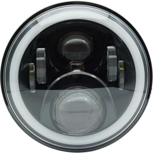 7 Inch LED Headlight 60W Car Led Headlight For Automobiles Motorcycles High Low Beam Round Projector Headlight With Angle Eyes