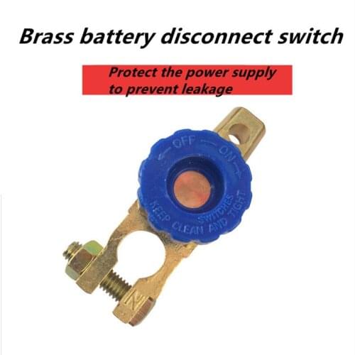 Car Motorcycle Battery Terminal Link Quick Cut-Off Switch Rotary Disconnect Isolator Car Truck Parts Battery Power-off Switch