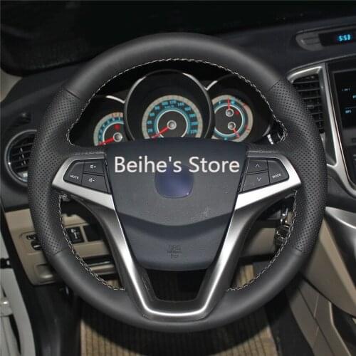 Car Steering Wheel Cover Hand-stitc​h on Wrap Cover Car interior decoration For Changan CS35 EADO
