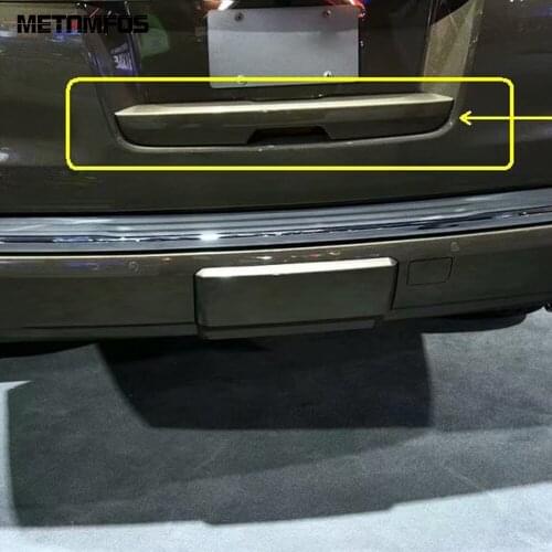 For Chevrolet Suburban 2021 2022/GMC YUKON 2015-2019 Rear Trunk Tail Door Handle Bowl Cover Trim Chrome Accessories Car Styling