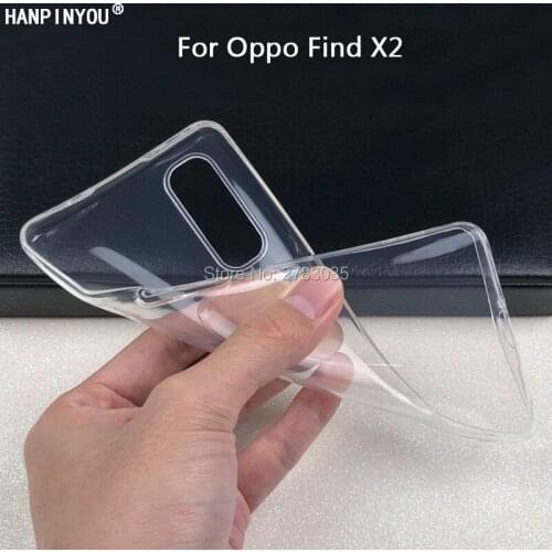 For Oppo Find X2 X 2 findx2 6.7" Slim Crystal Clear Transparent Soft TPU Back Case Protection Skin Camera Protect Cover