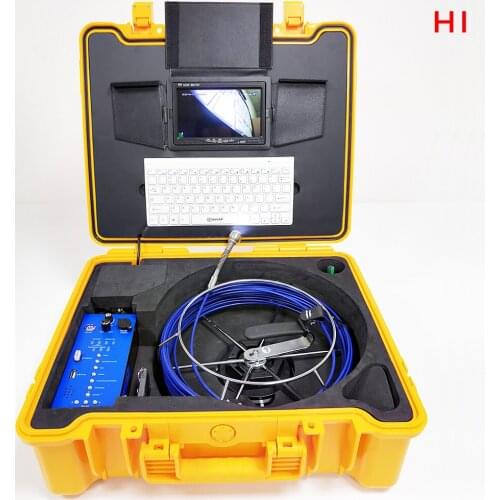 20M 25MM Camera Head Sewer Pipe Inspection Video Camera Keyboard Input Function Drain Sewer Pipeline Industrial Endoscope