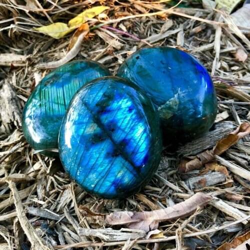 Natural Labradorite stone for palm stone worry stones MOONSTONE gifts reiki home decor
