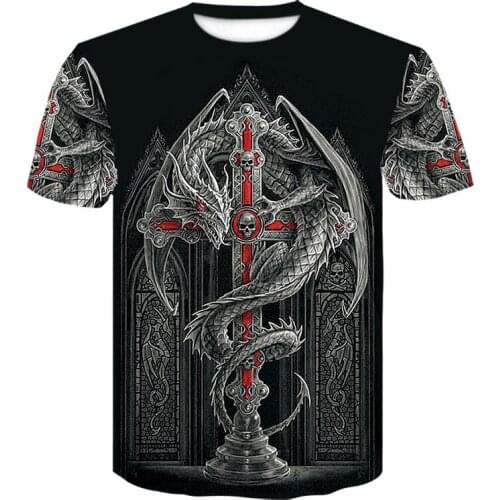 Hot Selling Viking symbol - odin Tattoo tshirt 3D Print summer Streetwear T shirt brand design Hipster T-shirt large sizes Men