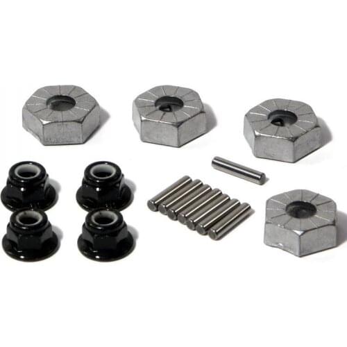 HPI Savage Flux 2.4 HPIC6066 86066 Hex Whl Hub 14mm Silver SVG 21 (4)