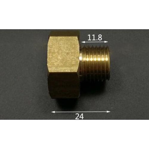 M20x1.5mm Female Turn M14x1.5mm Male Brass Connection Bushing Adapter Reducer Pipe Fitting Coupler