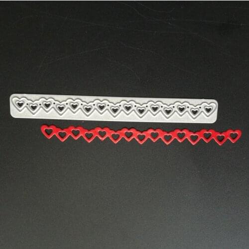 Lovely Heart lace metal cutting dies scrapbooking suit for cutting machine