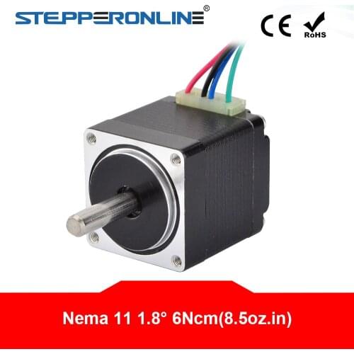 Mini Nema 11 Stepper Motor 4-lead 0.67A 7Ncm/9.91oz-in 28x28x31mm for DIY 3D Printer CNC XYZ
