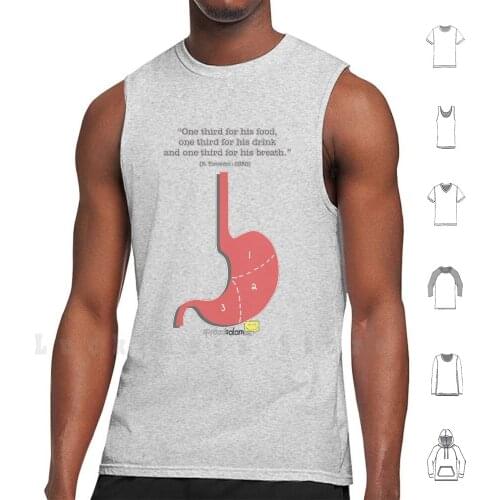 Muslim Anatomy - Tummy tank tops vest 100% Cotton Islam Salam Spread Spreadsalam Muslim Anatomy Stomach Tummy