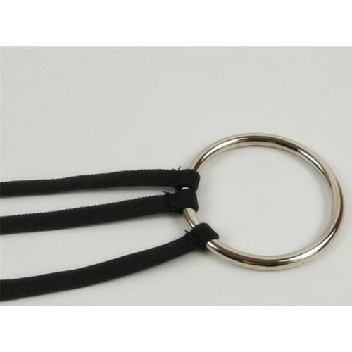 Mens panties sexy underwear men underpants gay micro Thongs tanga Solid color simple String 6CM large metal ring Fun Breathable