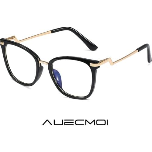 Women Men Fashion Square Glasses Vintage Luxury Anti Blue Light Blocking Myopia Eyeglasses Frame Prescription Optical Eyewear