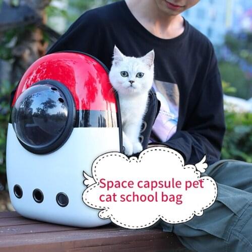 Pet Capsule Breathable Transport Travel Bag Dog Space Capsule Astronaut Backpack for Pets Cat Backpack Cat Carrier Fat Cat Bag