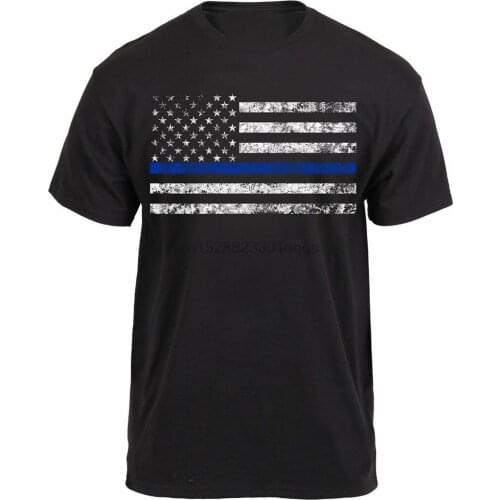 Support-Police-Sheriff-Law-Enforcement-Thin-Blue-Line-T Shirt Rothco 61550 41St 30Th 40Th 50Th Birthday Tee Shirt