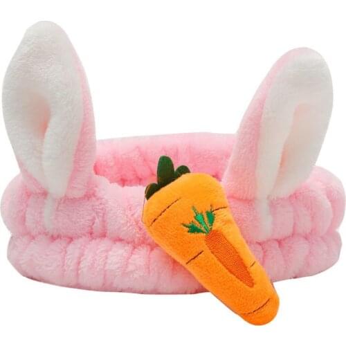 New Sweet Soft Coral Fleece Hairbands for Women Wash Face Makeup Cute Girls Headbands Bow Hair Bands Turban Hair Accessories