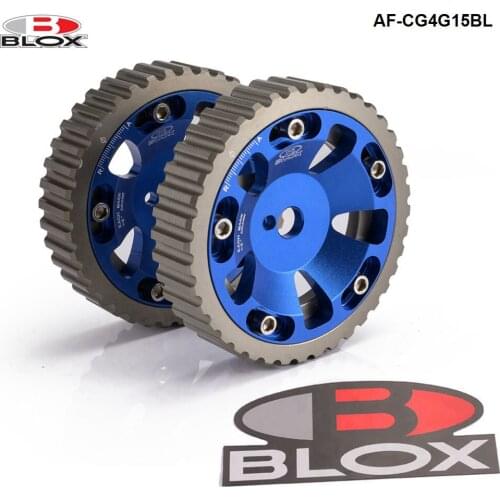 BLOX 2Pcs Engine Adjustable Cam Gear Sprocket Aluminium Camshaft For Mitsubishi Mirage 4G15/4G13 AF-CG4G15BL