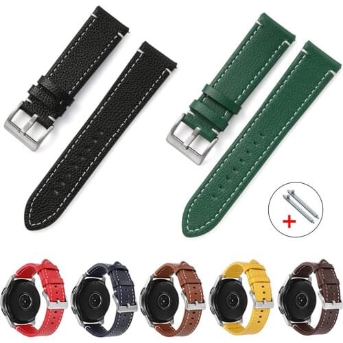 Soft Genuine Leather Watchband 18mm 19mm 20mm 21mm 22mm 24mm Cowhide Watch Band Quick Release Strap Watch Accessories