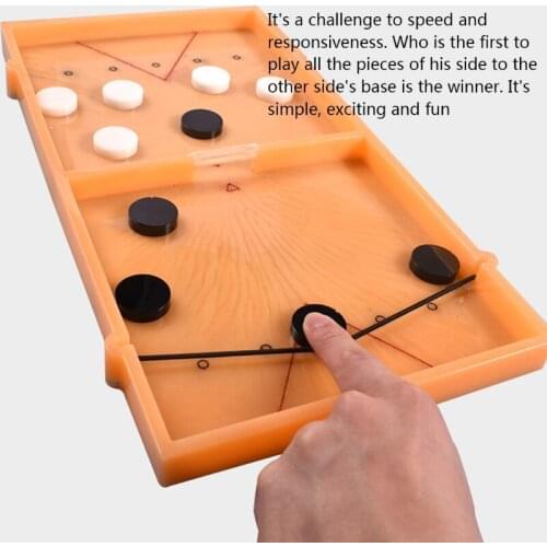 Slingshot Table Hockey Party Game Epoxy Resin Mold Bouncing Chess Silicone Moud A0NF
