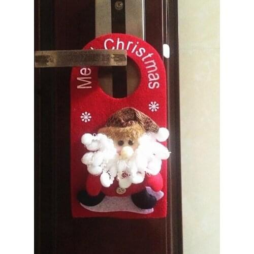 Christmas Tree Decoration Christmas Door Hanging Xmas Santa Claus/Snowman Reindeer For Wall Door Ornament