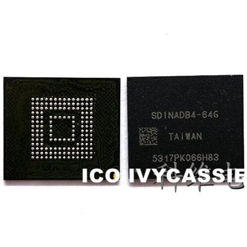 SDINADB4-64G eMMC BGA153 64GB Phone Nand Flash Memory IC Storage Chip Soldered Ball Pins