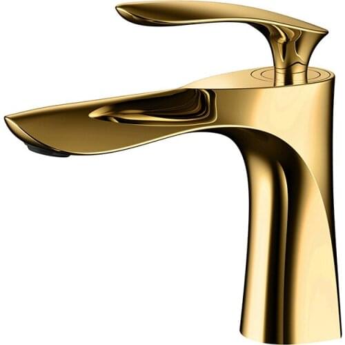 Black Gold Chrome Water Basin Mixer Hot Cold Faucet Bathroom Shower Sink Single Handle Hole Tap Brass Base Kitchen Accessories