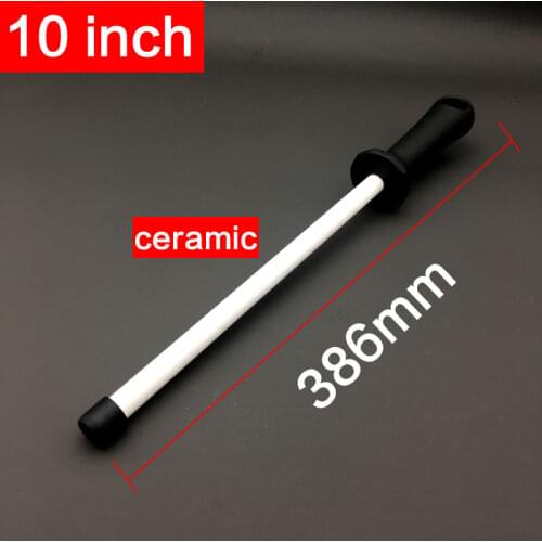 ABS handle sharpener chef steel knife kitchen sharpening steel with 10 Inch ceramic knife sharpening rod