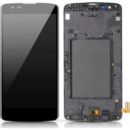 For 5.0 "LG K8 LTE K350N K350E K350DS LCD Display Digitizer Screen Touch Panel Sensor Assembly With Frame +Tools