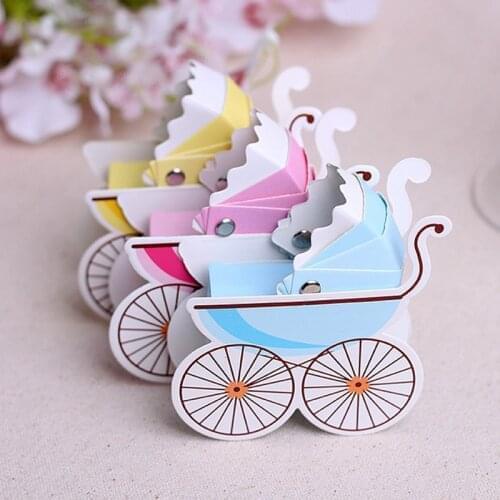 10PCS Creativity Trolley Candy Box Paper Gift Bag Cartoon Car Packaging Birthday Baby Shower Christmas Decoration Party Supplies