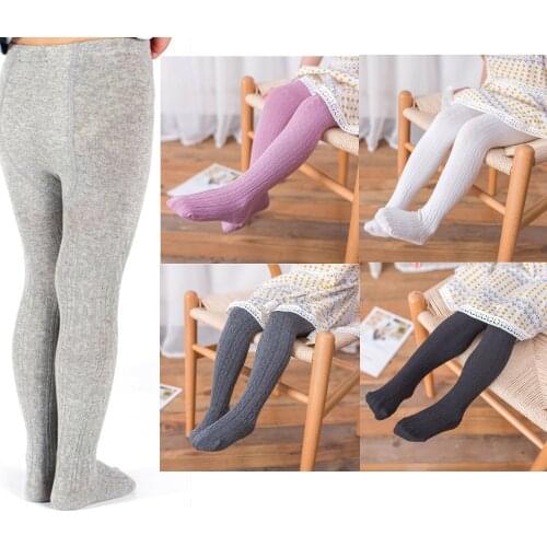Girls Ballet Dance Pantyhose Baby Girl Tights Little Princess Solid Black White Stockings Nonslip Childrens Socks 2 to 8 Years