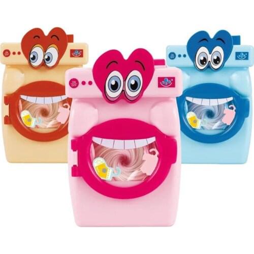 Simulation Big Mouth Washing Machine Mini Play Doll House Furniture Miniature Playhouse toys Kids Toy gift for children