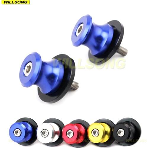 Swingarm Spools Crash Slider Chain Adjuster Stand Screw For YAMAHA YZF R1/R3/R6/R6S/R25 XSR 900 Motorcycle Parts Support 6mm