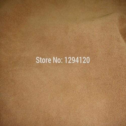 Classic Genuine Brown Cow Suede For Jewerly Cords/Hand Crafts/ Boot Fabric Material,Free Shipping