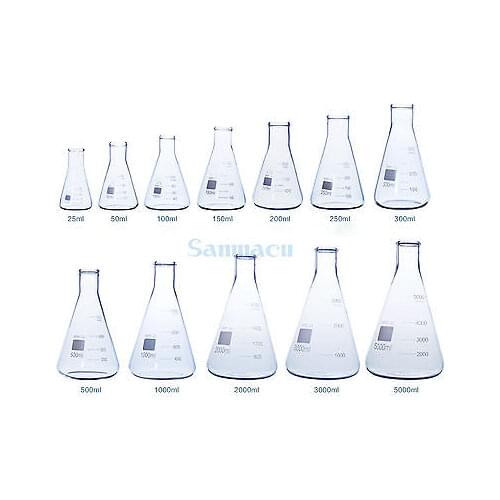 500ML Conical Erlenmeyer Flask G3.3 Borosilicate Glass Lab Supplies