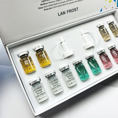 12pcs/box 24K BB Cream Ampoule starter kit brightening foundation mesowhite MTS Dermawhite treatment stayve bb with bb cream pen