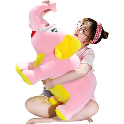 45-80cm New Big Elephant Stuffed Plush Toy Elephant Dolls for Girls Gift Soft Toys Baby Animals Cartoon Good Quality