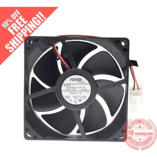 NEW NMB-MAT NMB 09225SS-12K-FA 9025 12V frequency silence ATX cooling fan