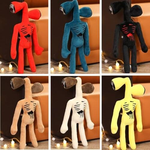 30-38cm Anime Siren Head Plush Doll Toys Scary Black White Red Sirenhead Cat Peanut Soft Cartoon Stuffed Figure Children Gifts