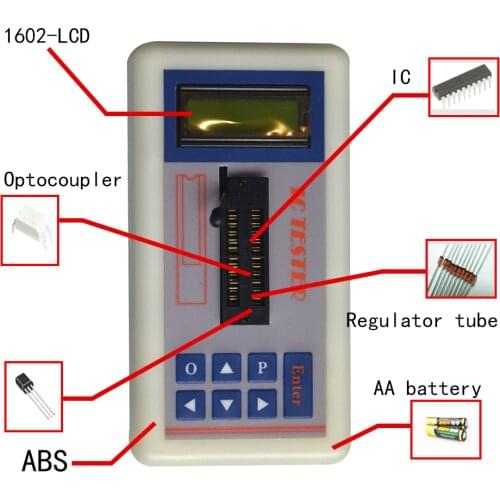 Professional Integrated Circuit IC Tester Transistor Tester Online Maintenance Digital Led Transistor IC Tester