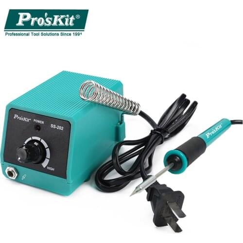 Proskit SS-202G Professional Mini Soldering Station Constant Temperature Electric Maintenance Tools Welding Iron Portable