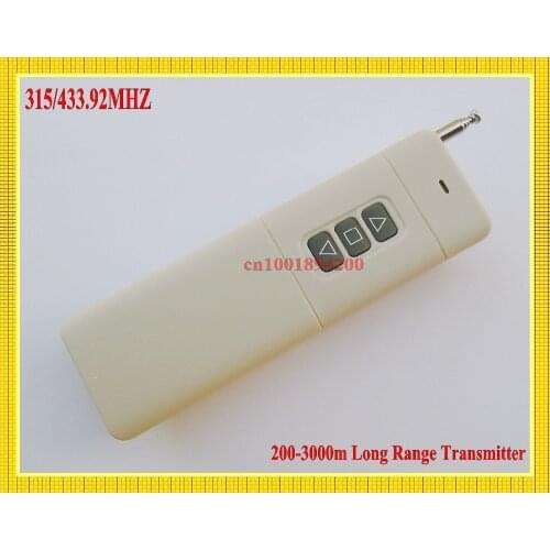 Radio Remote Control Transmitter 315/433.92MHZ Motor Transmitter 3 Button Up Down Stop Long Range Remote