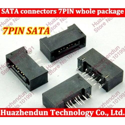 10pcs/lot SATA connectors 7PIN whole package with harpoons locate misplaced SATA socket