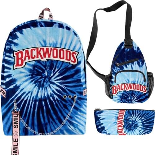 BACKWOODS CIGARS Backpacks Bags Students School Bags Teenage Boys Girls Three Pieces Backpacks Cosplay Bags Anime Cartoon