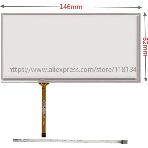 NEW FOR Pioneer AVH-X1500DVD/x2550BT/X1600DVD compatible 7inch 4lines resistance touch screen panel TouchSensor 146mm*82mm