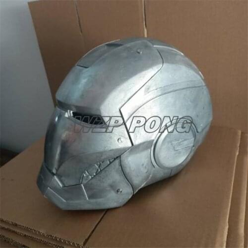 WZP PONG MK2 Helmet Metal 1/1 Cosplay for Super Hero Mark 2 Action Figure Collectible Model Toy Kids Gift