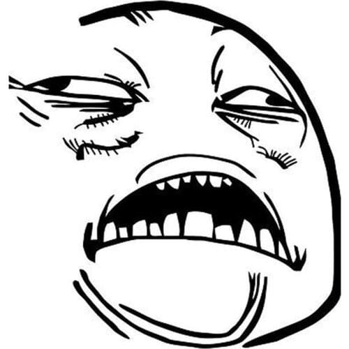 13.8cm*14.5cm Funny Sweet Jesus Face Meme Vinyl Decals Car Sticker Black/Silver S6-3412