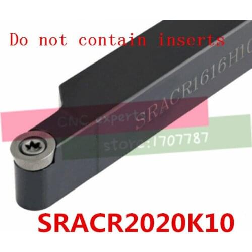 SRACR2020K10 20*20*125mm Metal Lathe Cutting Tools Lathe Machine,CNC Turning Tools External Turning Tool Holder S-Type SRACR/L